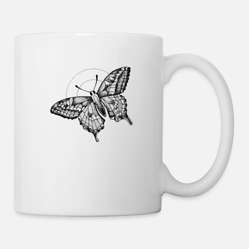 Papillon de nuit - Mug blanc - blanc