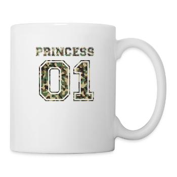 Princess 01 Tochter Familie Kind Baby Geschenk - Tasse - Weiß - Rechts