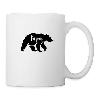 Papa Bär - Tasse - Weiß - Rechts