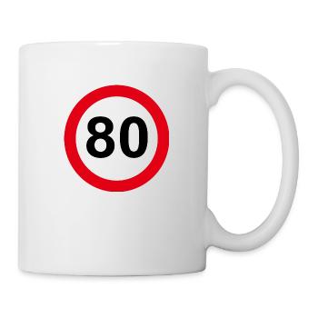 80 Geburtstag - Mug - white - Right