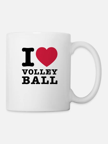 I Love Volleyball 2 - Tasse - Weiß