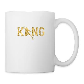 Roi de ski - Mug blanc - blanc - Droite