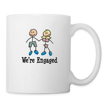 We're Engaged - Mug - white - Right