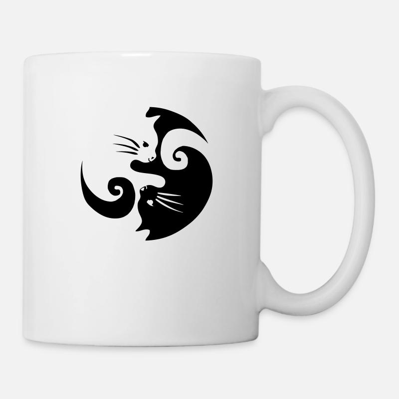 Katzenliebe - Tasse - Weiß