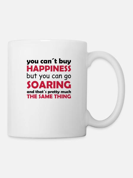 happiness soaring - Tasse - Weiß