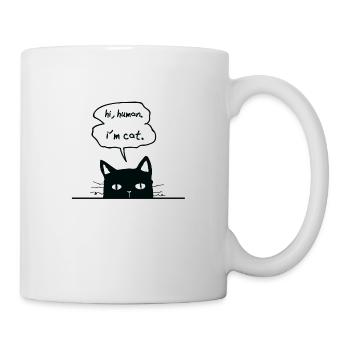 amants de chat - Mug blanc - blanc - Droite