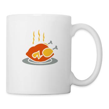 savoureux poulet rôti - Mug blanc - blanc - Droite