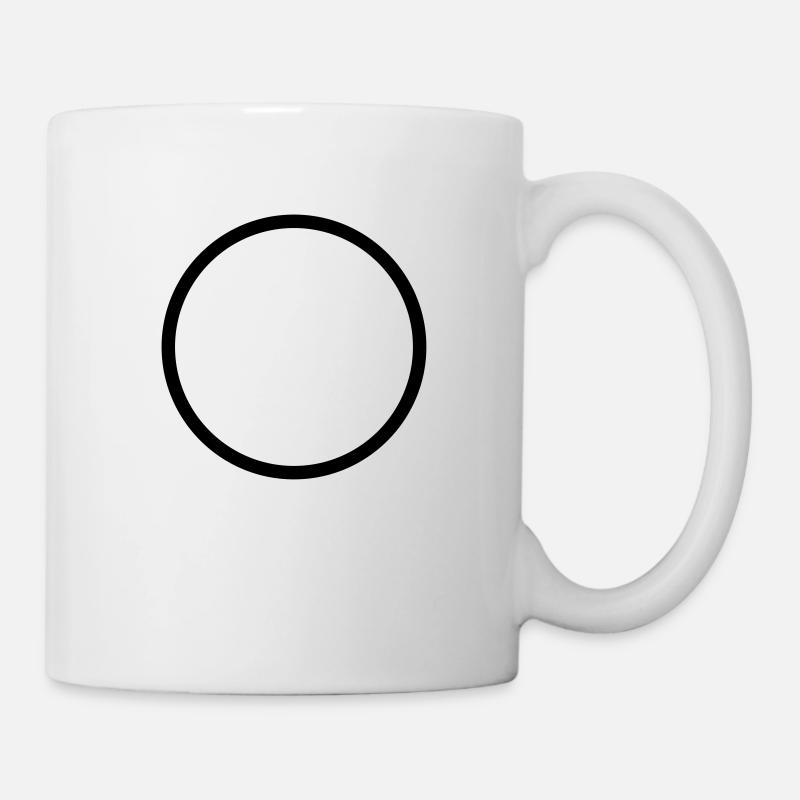 kreis Outline - Tasse - Weiß