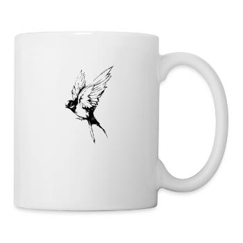 oiseau - Mug blanc - blanc - Droite