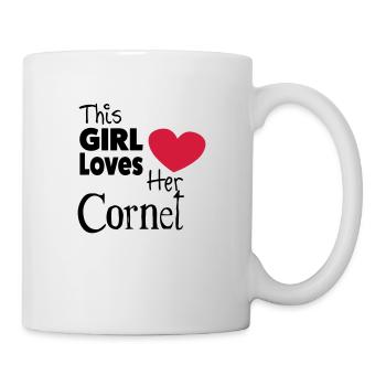 This Girl Loves Her Cornet - Mug - white - Right