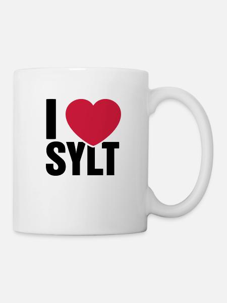 I love Sylt - Tasse - Weiß