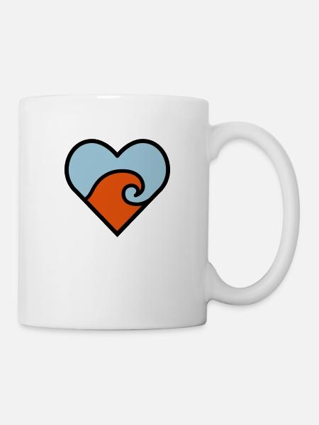 Wave love - Mug - white