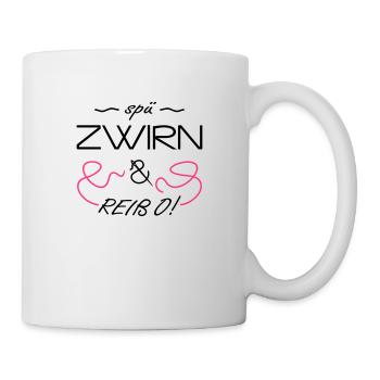 Spü Zwirn & reiß o! - Tasse - Weiß - Rechts