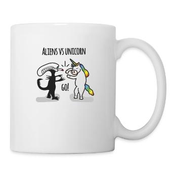 Aliens vs. licorne - Mug blanc - blanc - Droite