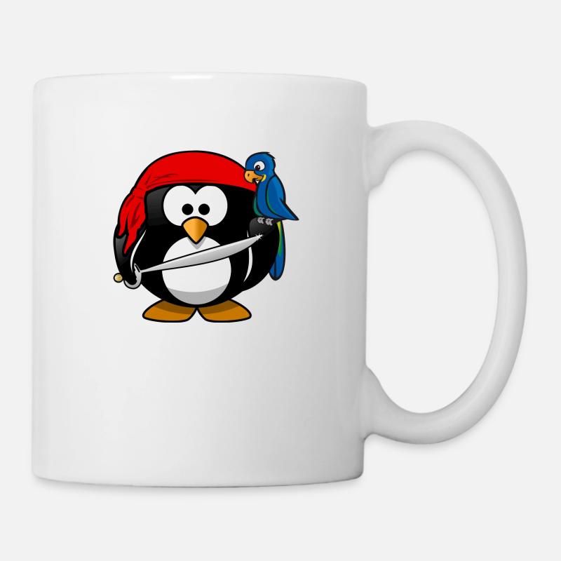 Piraten Pinguin - Tasse - Weiß