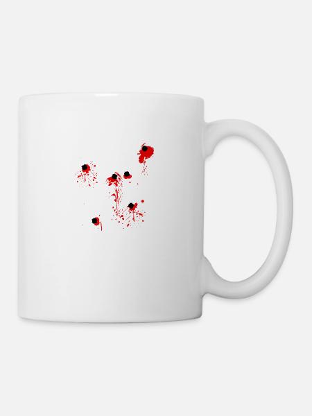 Ich wurde angeschossen!! - Tasse - Weiß