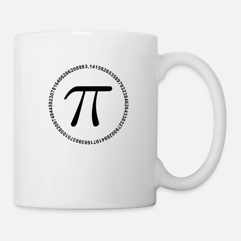 Pi 3.14 Kreis - Tasse - Weiß