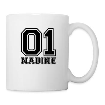 Nadine - Name - Tasse - Weiß - Rechts