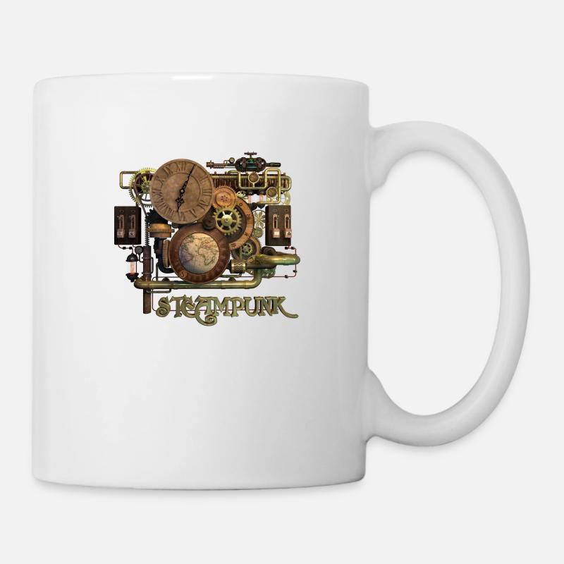 Steampunk-Art - Tasse - Weiß