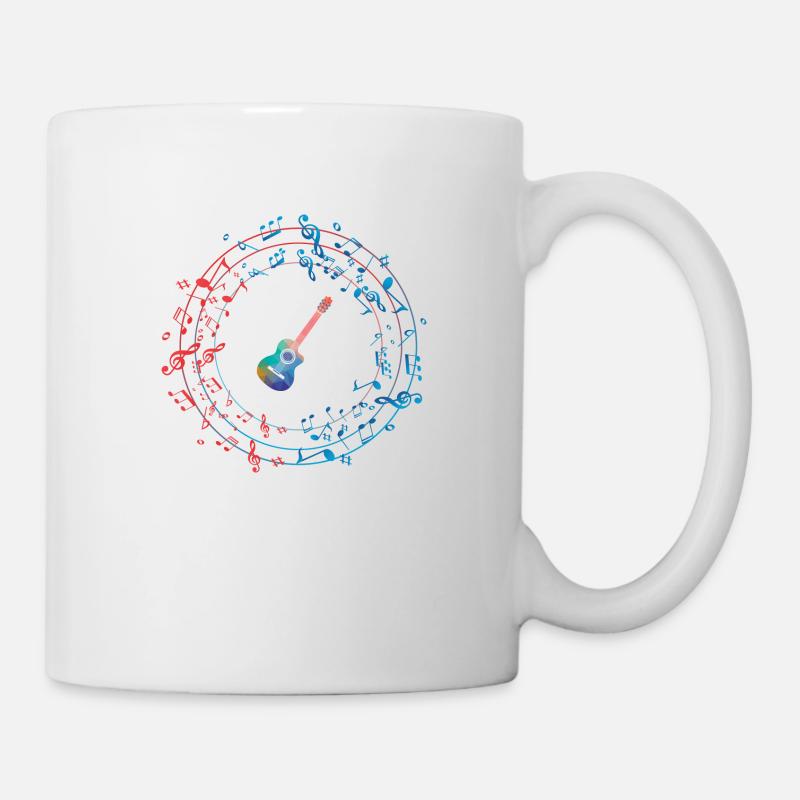 GUITAR CIRCLE - Mug - white