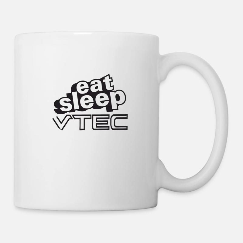 Essen Sie Schlaf VTec Design - Tasse - Weiß
