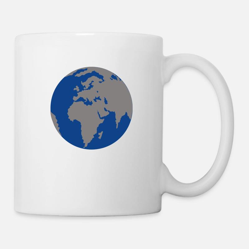 Globus - Tasse - Weiß