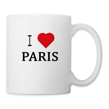 I Love Paris - Tasse - Weiß - Rechts