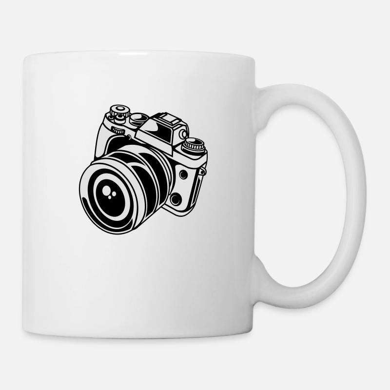 camera - Tasse - Weiß