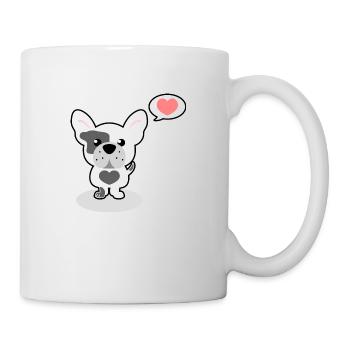 bouledogue français - Mug blanc - blanc - Droite