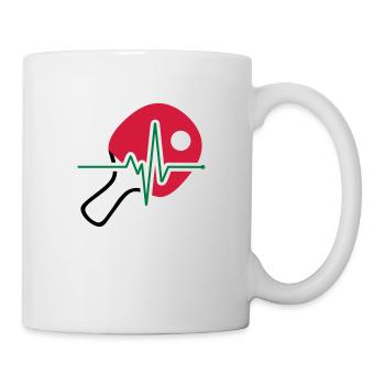 Tischtennis Puls - Tasse - Weiß - Rechts