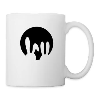 2 Hasen im Mond Hase beste freunde für immer - Tasse - Weiß - Rechts