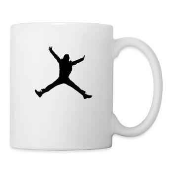 Sänger und Tänzer Silhouette Vektor-Design - Tasse - Weiß - Rechts