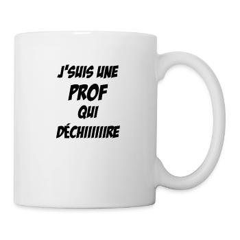 prof-femme - Mug blanc - blanc - Droite