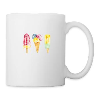 Eis - Tasse - Weiß - Rechts