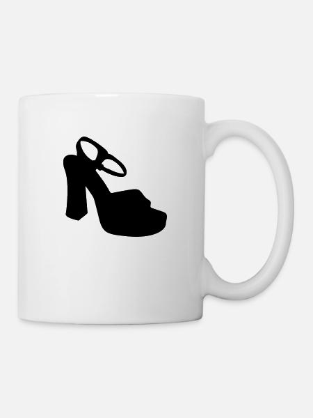 Vector highheels Silhouette - Tasse - Weiß