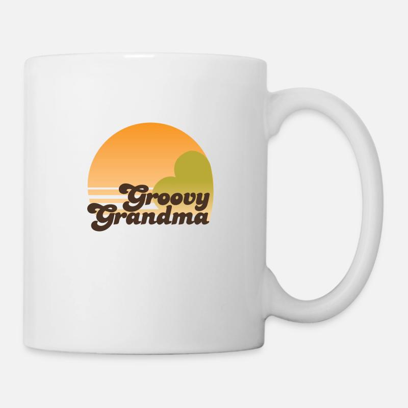 GROOVY MAMIE - Mug blanc - blanc