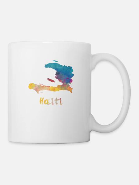 Pays Aquarelle Haïti - Mug blanc - blanc