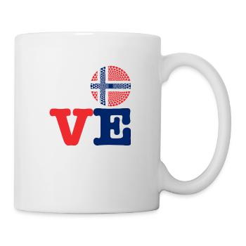 COEUR NORVÈGE - Mug blanc - blanc - Droite