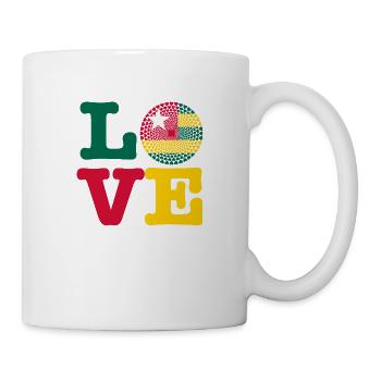 TOGO LOVE HERZ MANDALA - Tasse - Weiß - Rechts