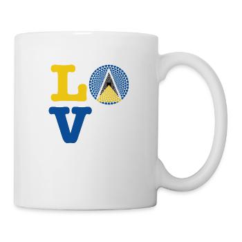 ST LUCIA HEART - Mug - white - Right