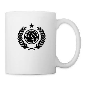 Couronne de laurier (volleyball) 01 - Mug blanc - blanc - Droite