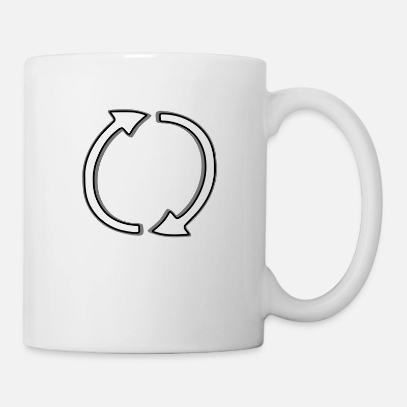 Pfeile - Tasse - Weiß