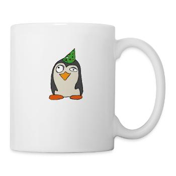 Party Pinguin Einhorn - Tasse - Weiß - Rechts