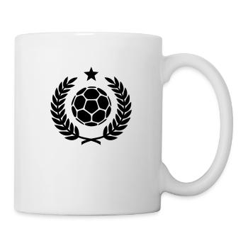 Lorbeerkranz (Handball) 01 - Tasse - Weiß - Rechts