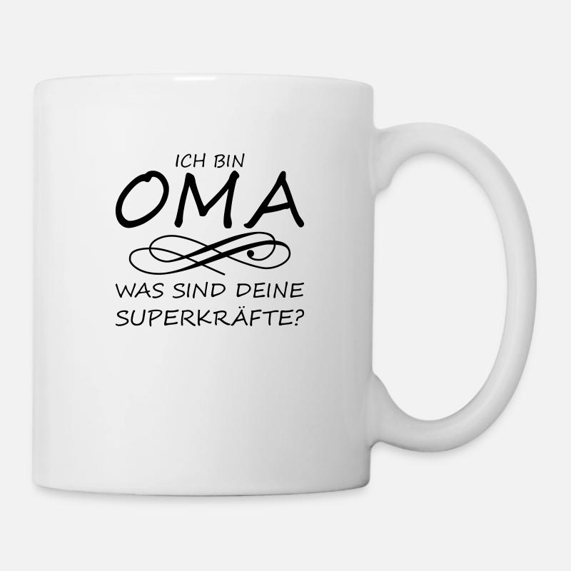 Ich bin Oma was sind deine Superkräfte? - Tasse - Weiß