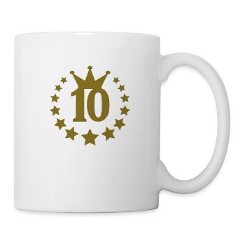 10_real_Stern krone - Tasse - Weiß - Rechts