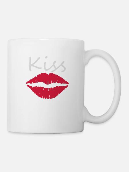 Kiss - Tasse - Weiß