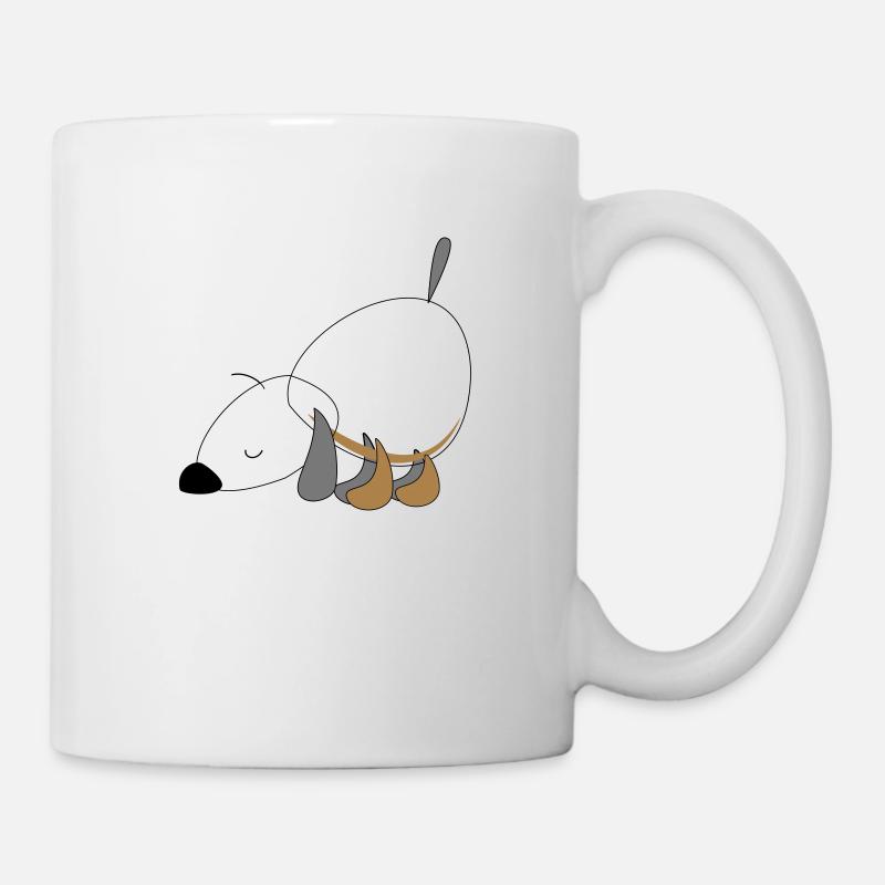 Hund - Tasse - Weiß