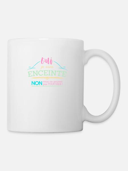 Oui je suis enceinte - Mug blanc - blanc