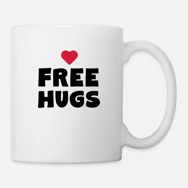 Free Hugs - Tasse - Weiß